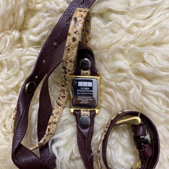 Good condition La Mer Collections Watch SR626SW Gold Hardware Quartz Ladies - Picture 3 of 9